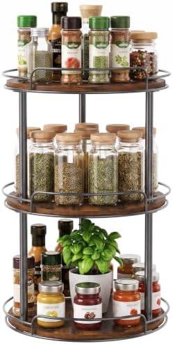 3-Tier Lazy Susan Spice Rack