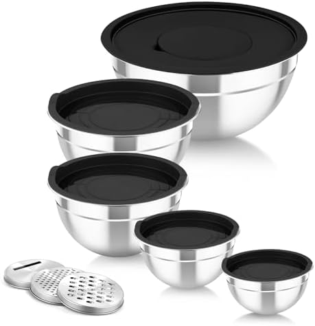 TeamFar Mixing Bowls with Lids