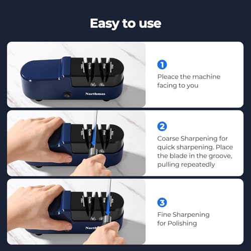 Northmas Knife Sharpener, Professional Electric Knife Sharpener