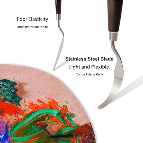 CONDA 5 Pcs Palette Knife Painting