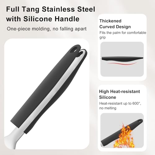 Beijiyi 2 Pack Stainless Steel Fish Spatula