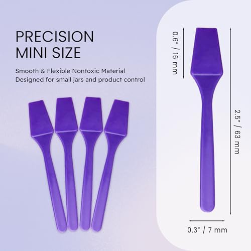 PANA 100pcs Brand Cosmetic Make Up Disposable Plastic 2.5" Spatulas Skin Care