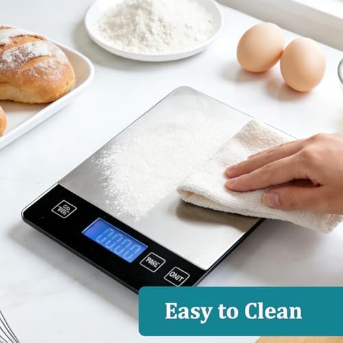 Food Kitchen Scale 15kg/33lb, Digital Grams and Ounces Scale