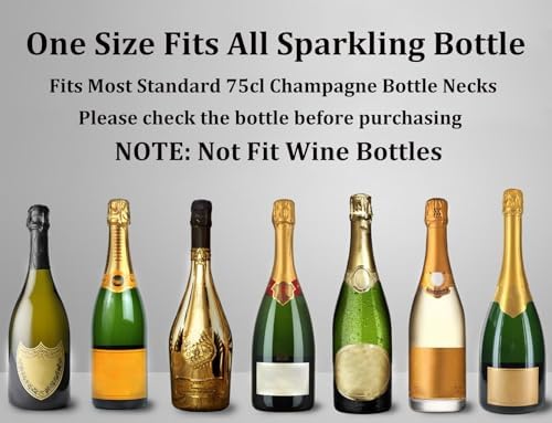 Champagne Stoppers for Bottles, Pafusen 2 Pack Champagne Sealer Stopper