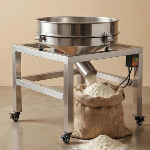 Sidasu 19.6“Automatic Vibrating Sifter Machine, 40/100 Mesh