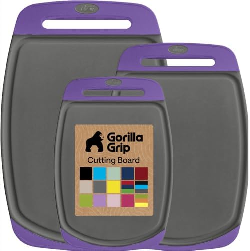 GORILLA GRIP BPA-Free Reversible Cutting Board