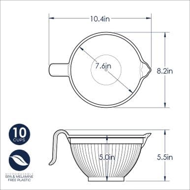 Nordic Ware Better Batter Bowl, 10 Cups