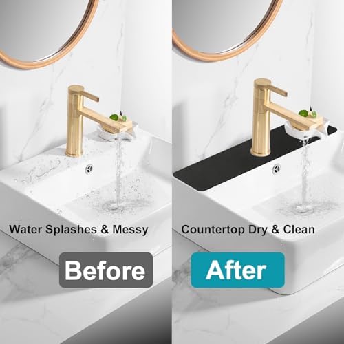 Customizable Kitchen Sink Faucet Mat: 30"Lx5.5"W Absorbent Splash Guard