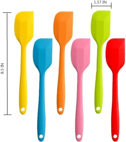 8 Pieces Silicone Spatulas, 8.5 inch Non-stick