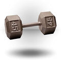 Body-Solid Cast Iron Hexagon Dumbbell, Hand Weights For Men and Women, Weight Dumbbells for Strength Training, Body Building Home Gym Training Gear