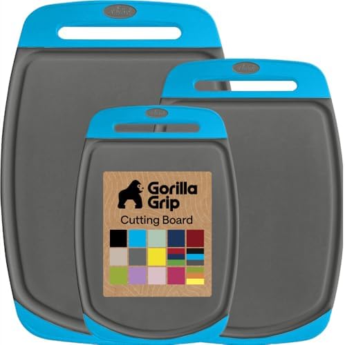 GORILLA GRIP BPA-Free Reversible Kitchen Cutting Board