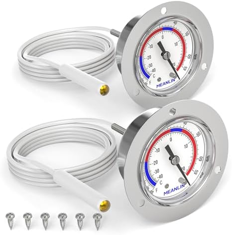 MEANLIN MEASURE 2Pcs Vapor Capillary Refrigeration Thermometer