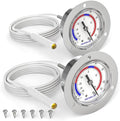 MEANLIN MEASURE 2Pcs Vapor Capillary Refrigeration Thermometer