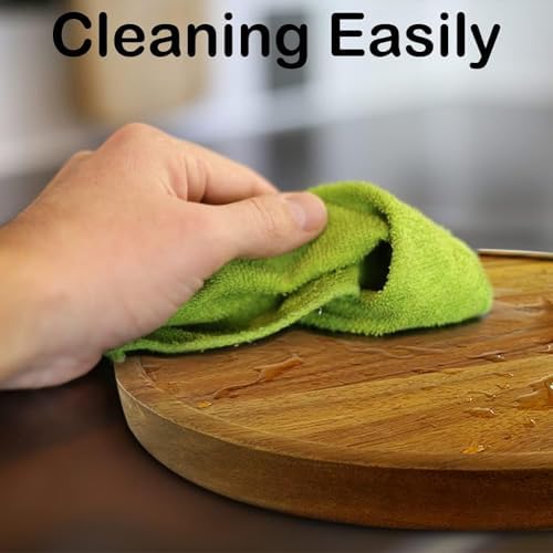 9" Acacia Wood Lazy Susan Organizer Kitchen Turntable