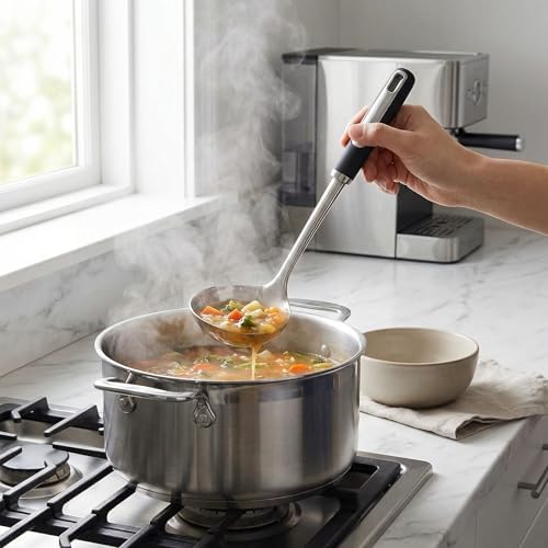 Stainless Steel Ladle and Pasta Server Set