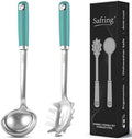 Safring Stainless Steel Soup Ladle and Spaghetti Spoon Set, Heat Resistant