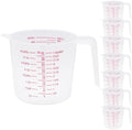 8 Pcs 4 Cup/32 Oz Plastic Measuring Cups