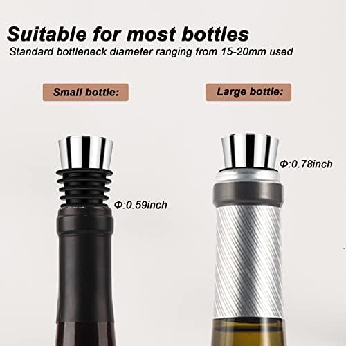 Wine Stopper 5 Pack, Reusable Decorative Bottle Stoppers