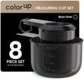 Color Up Measuring Cup Set, 8 Piece – Includes 2 Cup, Stainless Steel, Accurate