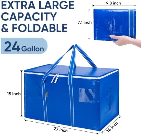 BALEINE 8-Pack Oversized Moving Bags