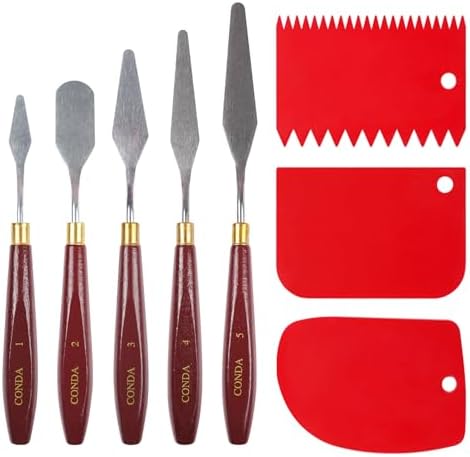 CONDA 5 Pcs Palette Knife Painting
