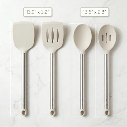 Vayvnt 4PCS Silicone Kitchen Cooking Utensils Set