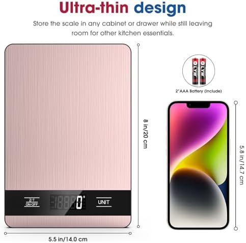 Mik-Nana Food Scale, 11lb Digital Kitchen Scale