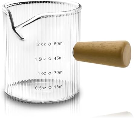 Espresso Measuring Cup 2 OZ, Espresso Glass Cups