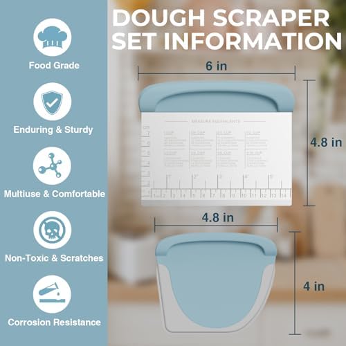Bench Scraper Dough Scraper Bowl Pastry Scraper