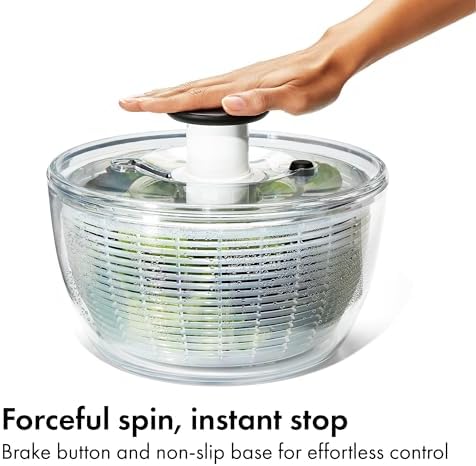 OXO Good Grips 6.22 Qt Salad Spinner, Vegetable Washer