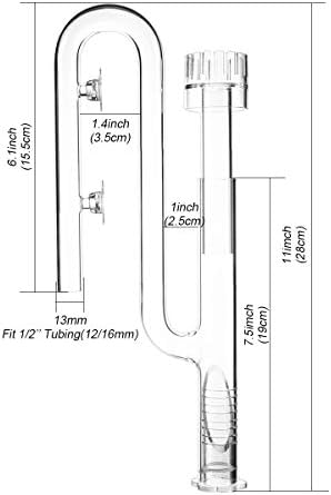 FZONE Aquatic Glass Lily Pipe Inflow