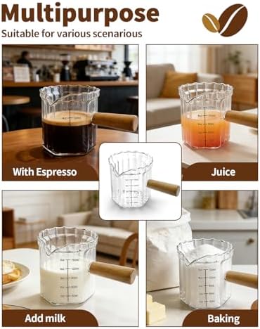 Espresso Measuring Cup 5 Oz, Espresso Glass Cups