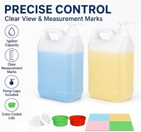 2 Pack 1 Gallon Graduated Jugs