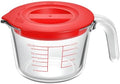 Glass Measuring Cups with Lids, 2 Cup （500ML）