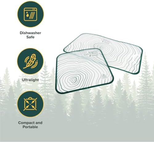 Coghlan’s Snapfold Cutting Board Set – 2-Piece Lightweight Folding Camp Cutting
