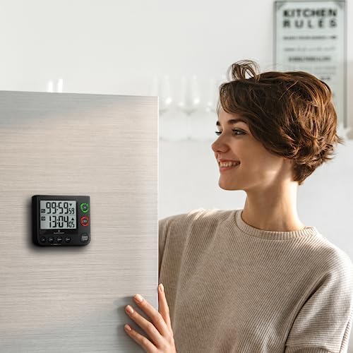 MARATHON Dual Digital Timer, 100-Hour Count Up/Down, Large Display