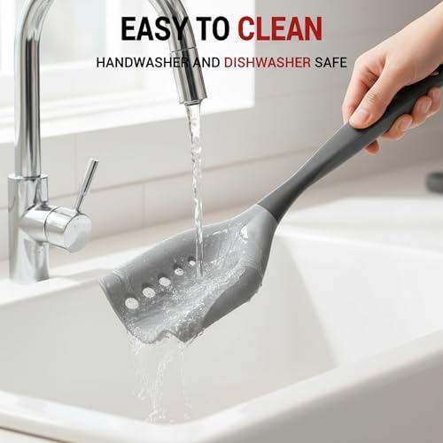 2-in-1 Mincing Spatula Meat Chopper & Potato Masher, Premium Heat Resistant