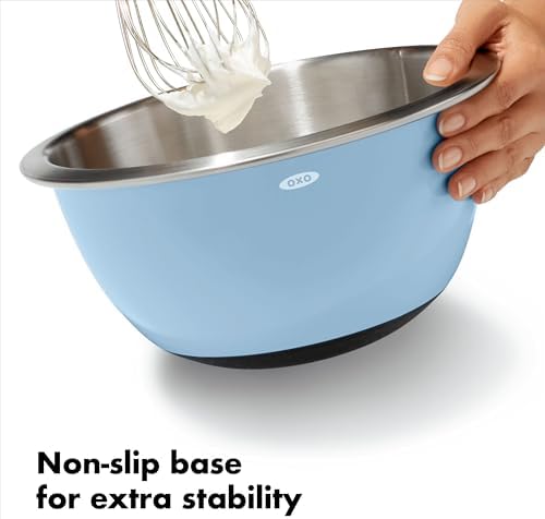 OXO Good Grips 3-Piece Stainless Steel Mixing Bowl Set