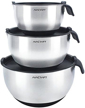 AVACRAFT 18/10 Stainless Steel Mixing Bowl Set
