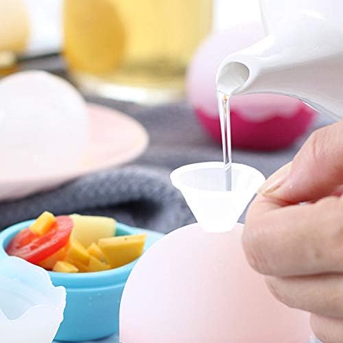KongNai 4 Sizes Kitchen Funnel Set, Food Grade Silicone Collapsible Funnel