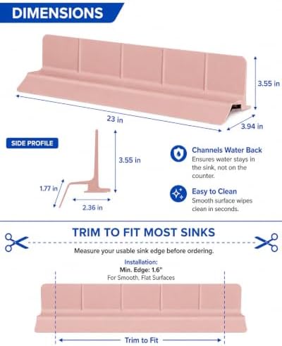 23'' Silicone Sink Splash Guard