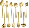 Lazycorner Cooking Utensil Set 11 Pcs Stainless Steel Kitchen Utensils Set Wok