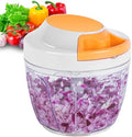 Manual Food Processor & Vegetable Chopper, Hand Pull String Garlic Mincer Onion