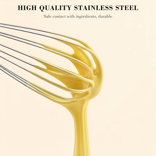 NileHome 2-Pack Stainless Steel Whisk Set, Kitchen Utensils