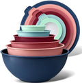 Zulay Kitchen 12 Piece Plastic Mixing Bowls