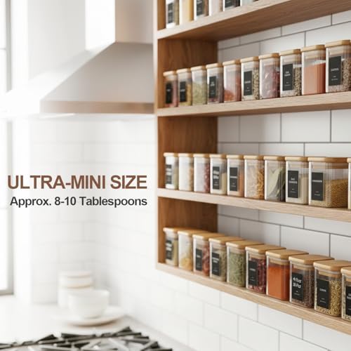 ComSaf Spice Jars 4oz 16 Pack, Seasoning Containers