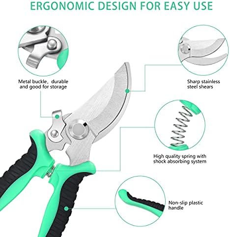 5‑Piece Garden Pruning Shears Set