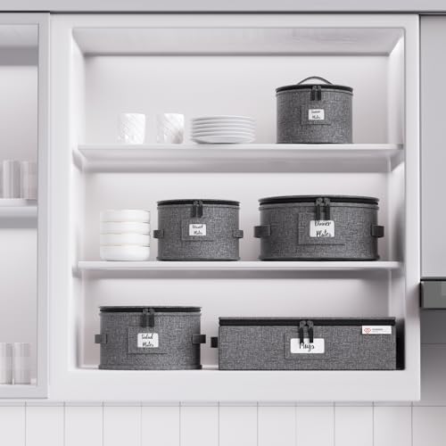 YearningHome China Storage Containers, 4 Piece Set, Hard Shell Moving Boxes
