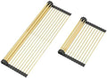Large Telescopic Draining Rack, Non-Slip Silicone Rolling Dish Drainer Roll