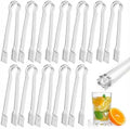 12 Pack Clear Small Serving Tongs